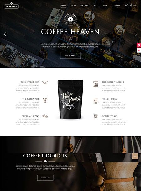 咖啡类网页设计基本思路