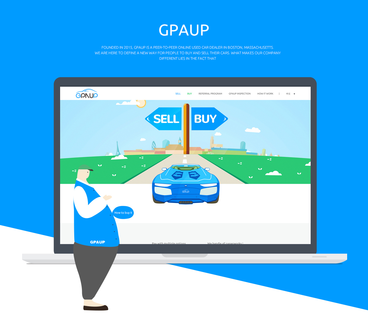美国Gpaup二手汽车交易平台网站0-素马设计作品